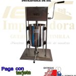 EMBUTIDORA DE SALCHICHA ACERO INOXIDABLE DE 15L